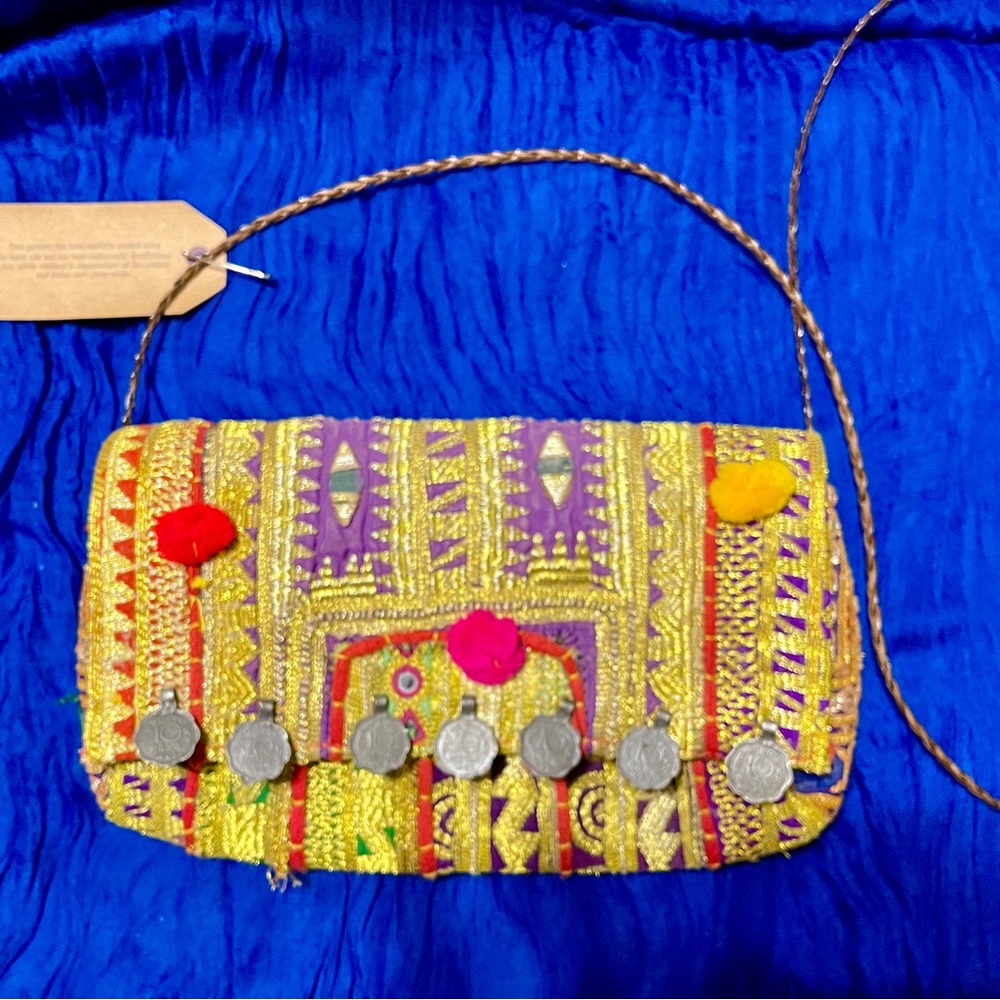 Authentic Silk Indian Sari Bag